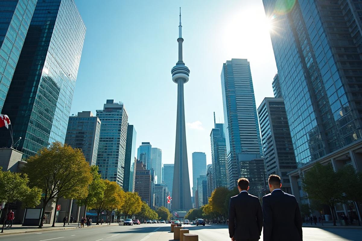 Canadian financial markets and trading floor showing the strength of the Canadian dollar